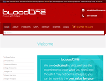 Tablet Screenshot of bloodline-equipment.com.au